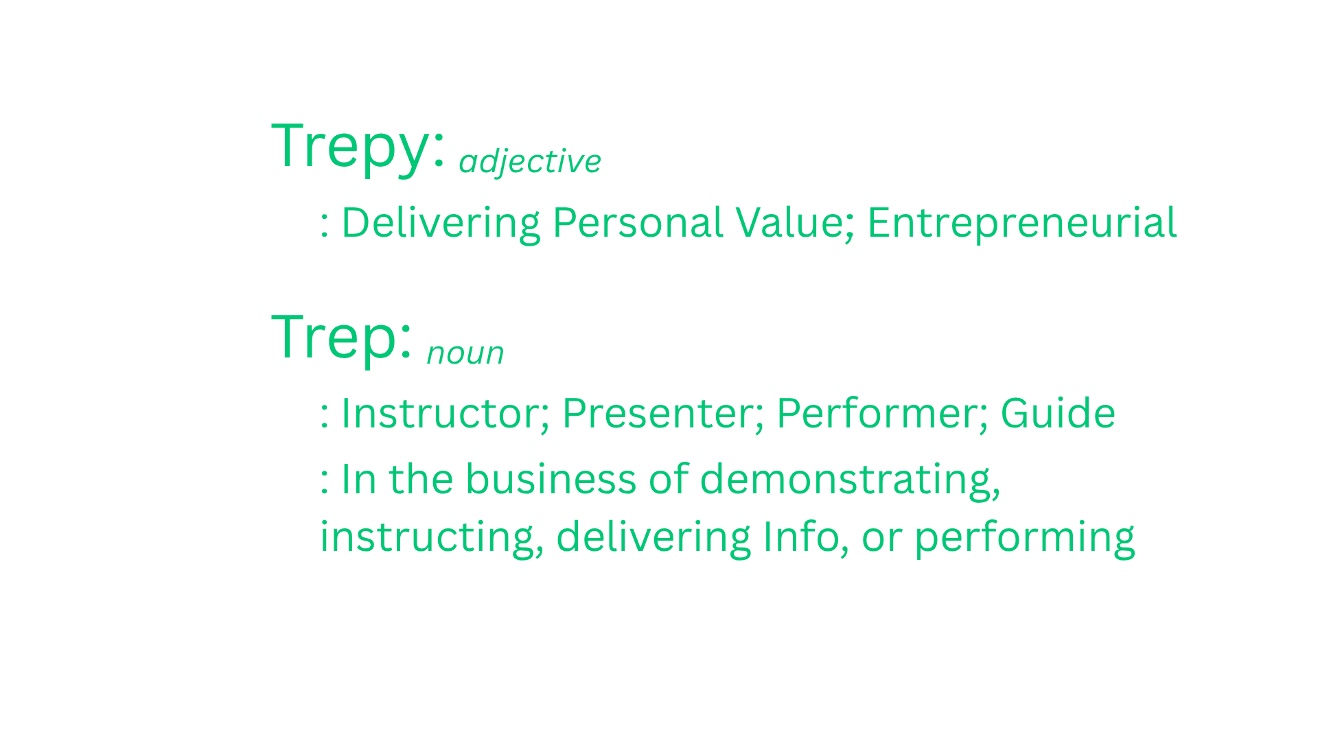 Definition of Trepy